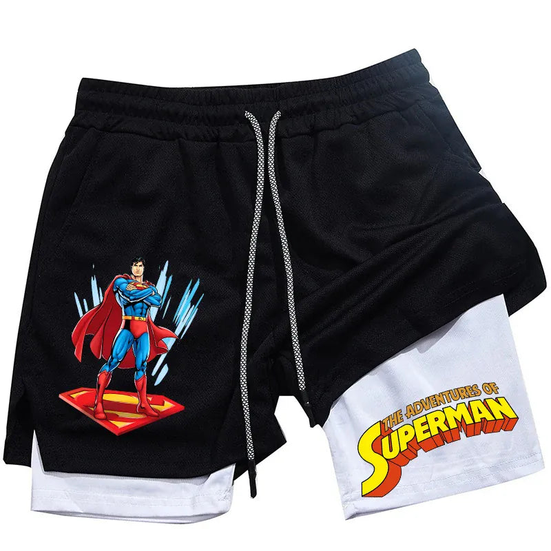 Short Superman 2-en-1 – Debout sur le Logo