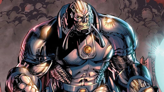 El Anti-Monitor con la armadura completa, la entidad de antimateria de Crisis on Infinite Earths