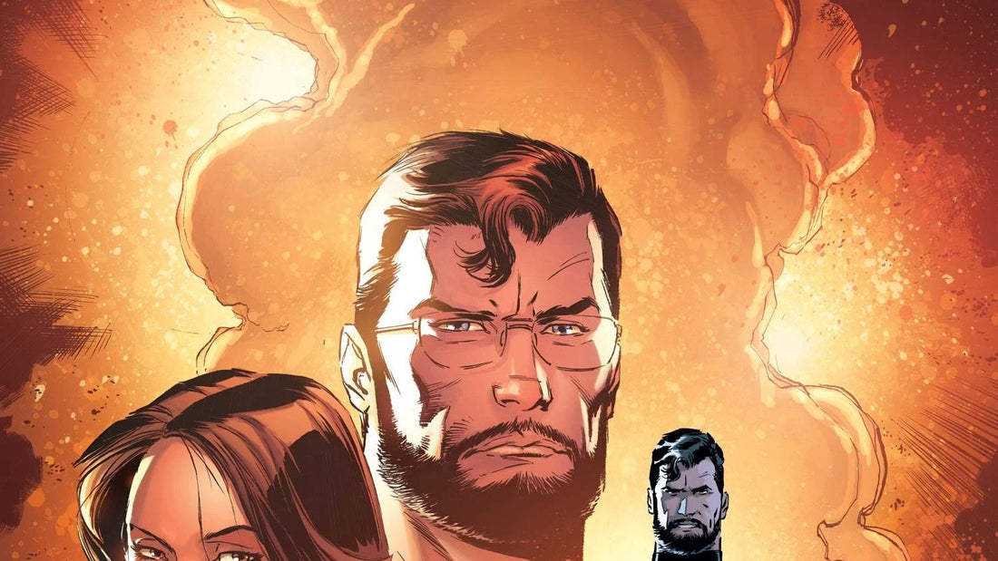 Clark Kent con gafas, Lois Lane y Superman, portada textless de Superman: Lois and Clark n.º 1