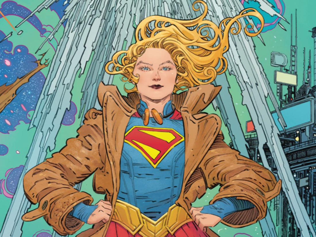 Kara Zor-El dessinée par Bilquis Evely pour le comics Supergirl : Woman of Tomorrow de Tom King, adapté au cinéma en 2026