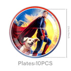 Platos de cumpleaños de Superman - Paquete de 10 platos