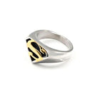 Anillo Superman – Emblema Icónico de Aleación de Metal Dorado