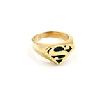 Anillo Superman – Logo Dorado Icónico DC Comics