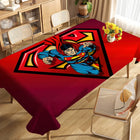 Mantel de Superman – Mantel decorativo rojo con ilustración de héroe icónico