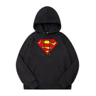 Sudadera con capucha de Superman – Negra con logo rojo y amarillo
