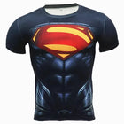 Camiseta de compresión Superman - Armadura con efecto muscular 3D