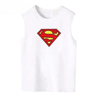 Camiseta sin mangas de Superman para hombre – Logo icónico en blanco y negro, estilo urbano de verano