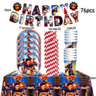 Decoración de Cumpleaños Superman – Kit Completo de Fiesta 76 Piezas para Niño