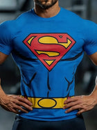 Camiseta de compresión Superman – Efecto disfraz