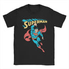 Camiseta Superman - Volando Vintage Negro