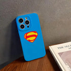 Funda iPhone Superman – Logotipo azul de DC Comics