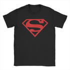 Camiseta Superman - Logo Rojo Intenso Negro