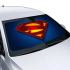 Parasol para coche Superman – Logotipo icónico rojo/amarillo anti-UV