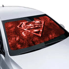 Parasol Superman – Logotipo Rojo Texturizado Anti-UV para Parabrisas