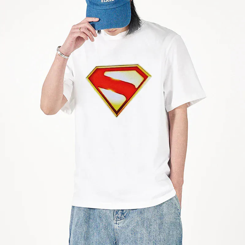 M / Blanc T-shirt Superman Homme – Streetwear 2025