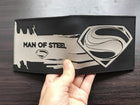 Billetera Superman – Logo Hombre de Acero Gris Metálico