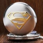 Reloj de bolsillo de Superman - Colgante de cadena retro
