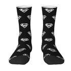 Calcetines Superman – Negros con logo blanco de Superman