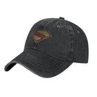 Gorra Superman Negra Vintage – Logo Icónico Discreto