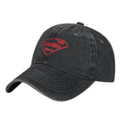 Gorra Superman Negra Vintage – Logo Rojo Icónico