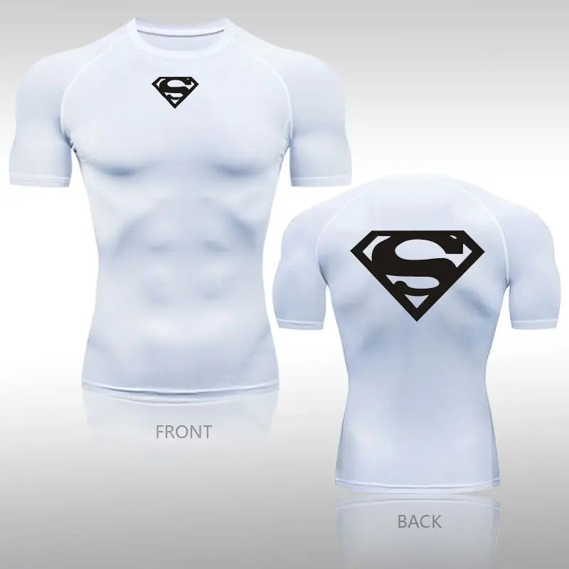 S / TXO72738 T-shirt Superman Compression - Unique Logo Simple Kent