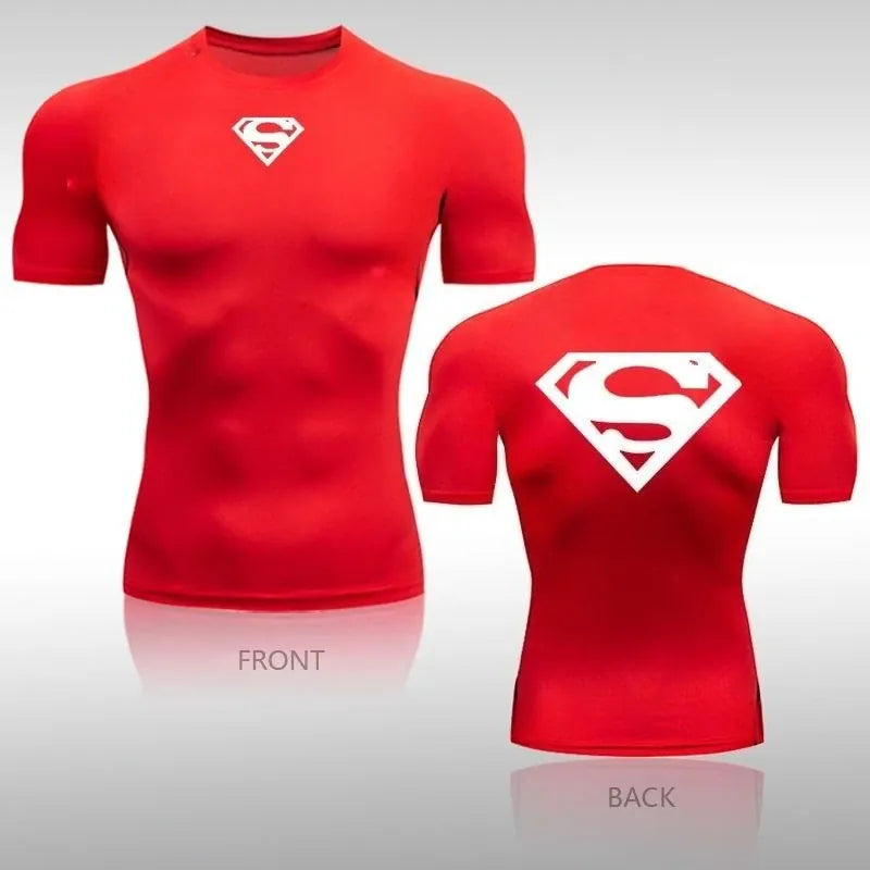 S / TXO72741 T-shirt Superman Compression - Unique Logo Simple Kent