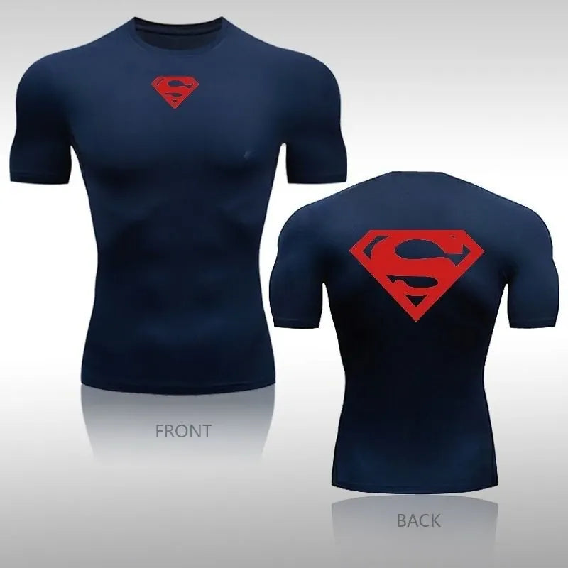 S / TXO72742 T-shirt Superman Compression - Unique Logo Simple Kent