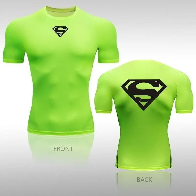 S / TXO72747 T-shirt Superman Compression - Unique Logo Simple Kent