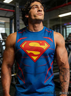 Camiseta de tirantes Superman Performance - Rendimiento Estilo Héroe