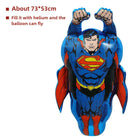 Globo de cumpleaños de Superman - Decoración infantil de gran tamaño