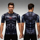 Camiseta de compresión Batman y Superman – Alianza de héroes