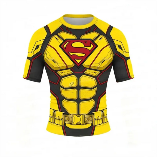 T-shirt Superman Compression - Jaune DC