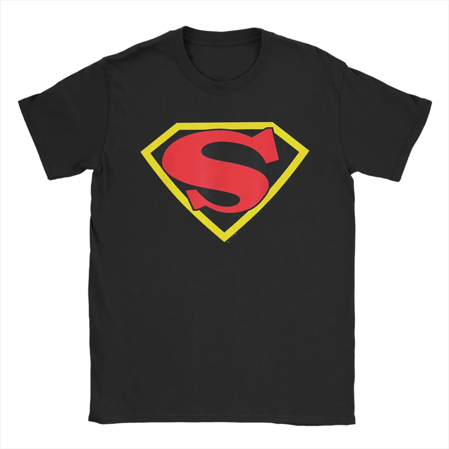 T-Shirt Superman - Flying Vintage Noir