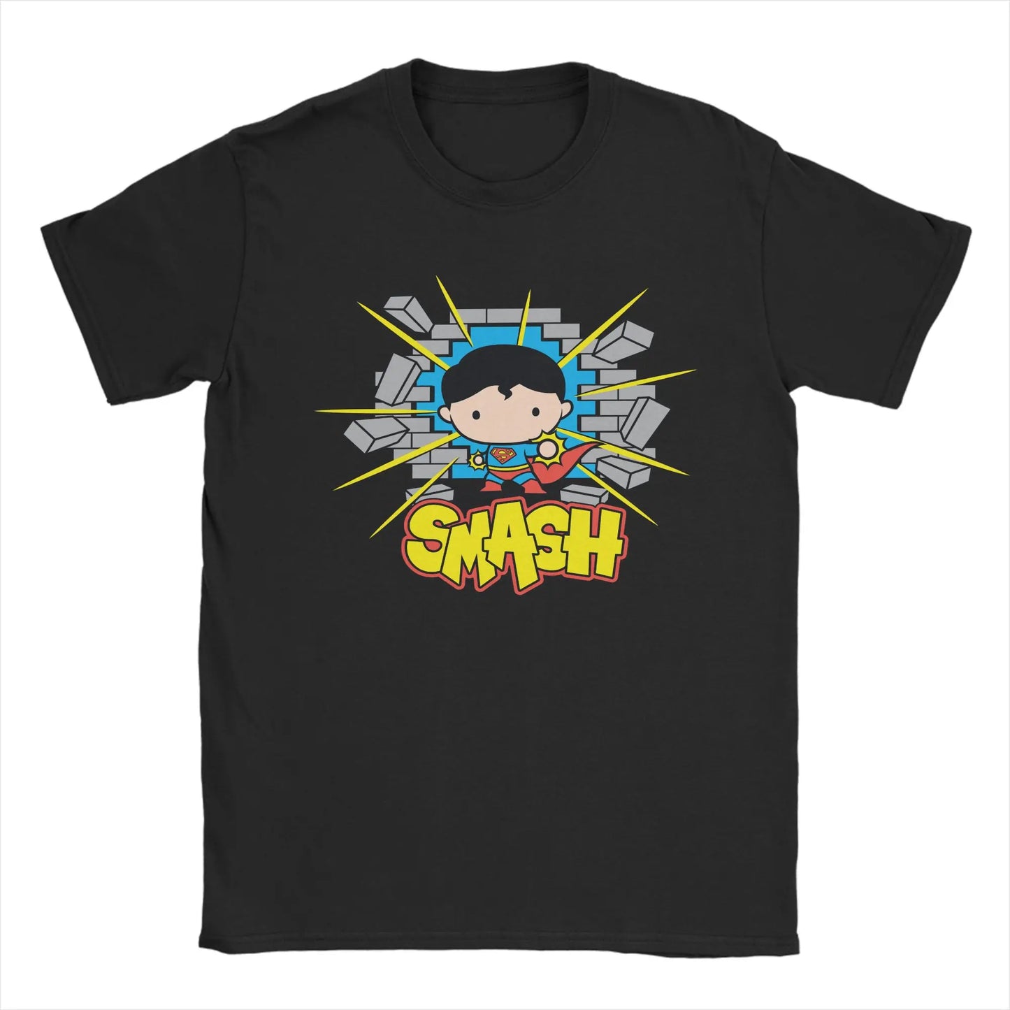 T-Shirt Superman - Flying Vintage Noir
