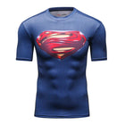 Camiseta de compresión Superman - Hombre Premium Manga Corta