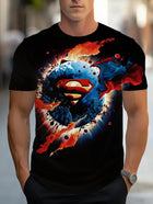 Camiseta Superman – Logo Rojo Metalizado