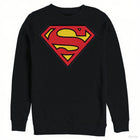 Sudadera Superman – Negra Logo Icónico sin capucha