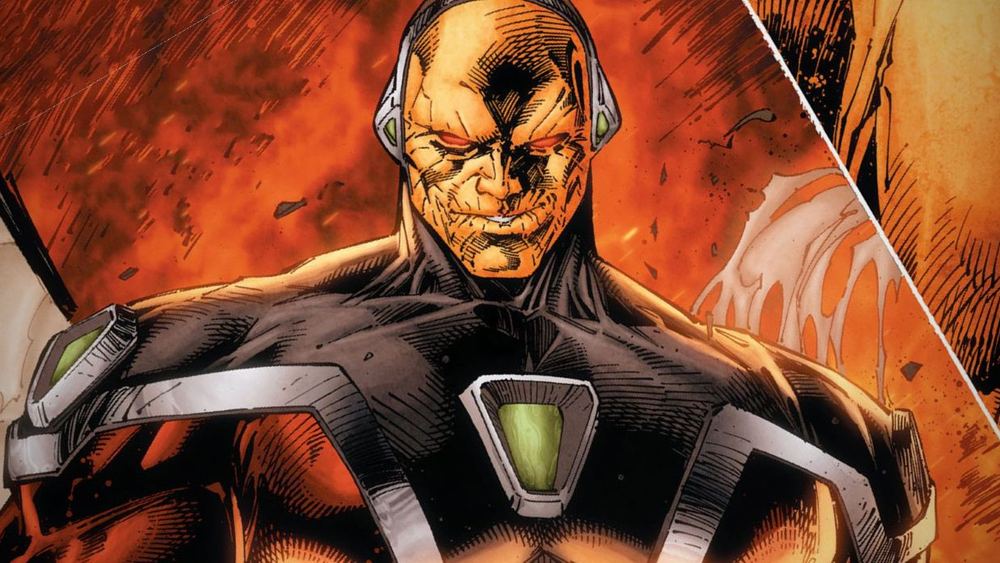 Mongul, retrato en primer plano, sobre un fondo naranja